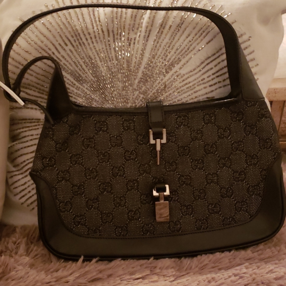 Authentic Gucci Jackie O small bag denim